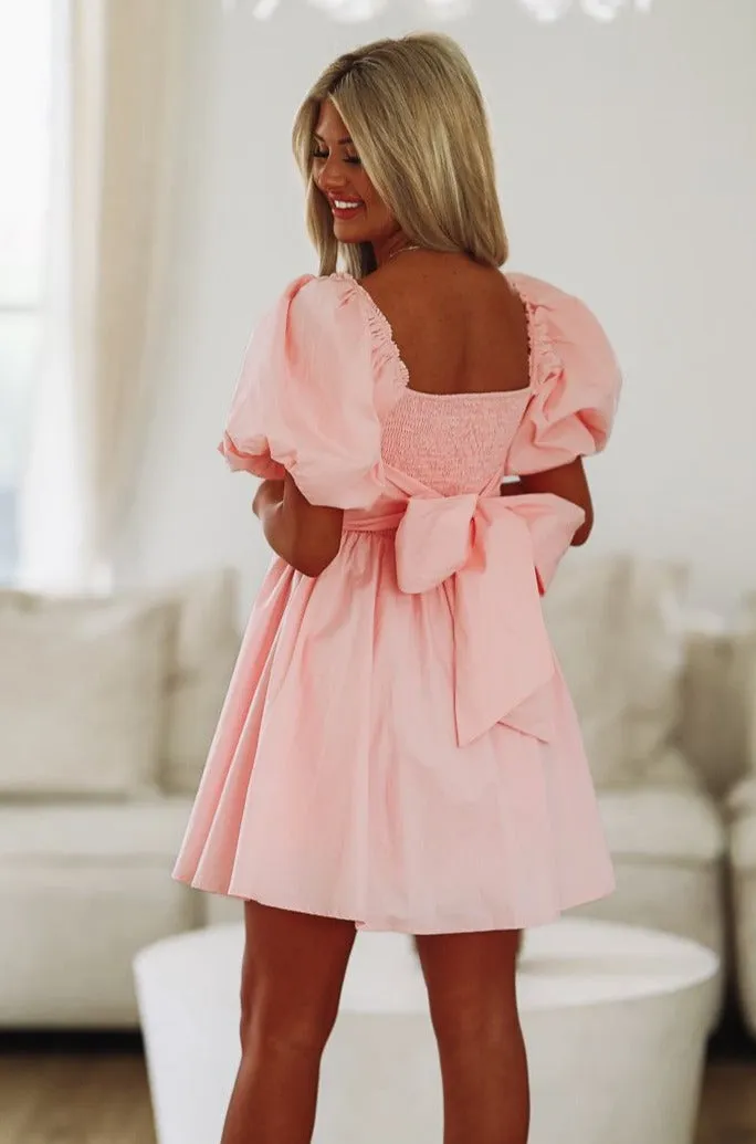 Around the Garden Mini Dress - Pink sold by Hazel & Olive