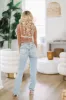 Sheer Pearl Rhinestone Crop Top - Nude sold by Hazel & Olive
