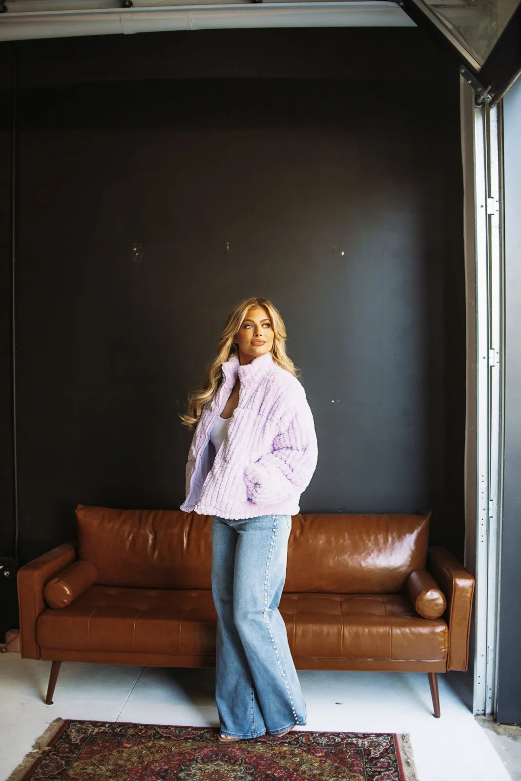 Oh So Cozy Jacket - Purple sold by Hazel & Olive product image thumbnail 2