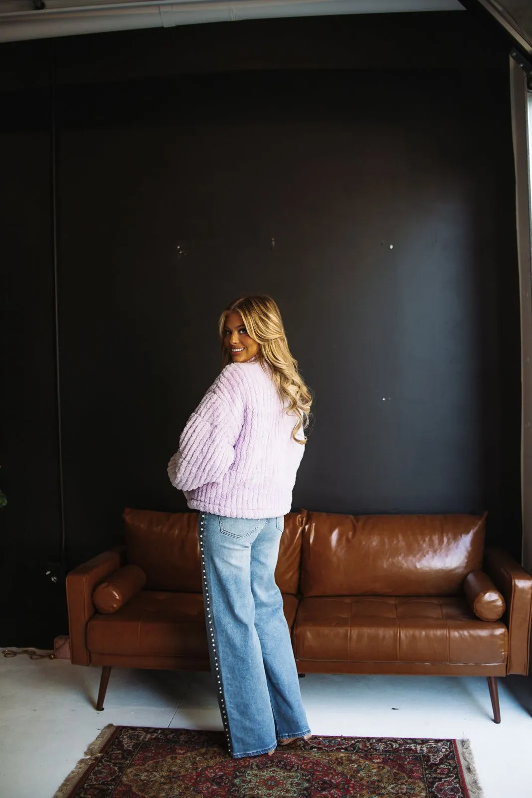 Oh So Cozy Jacket - Purple sold by Hazel & Olive product image thumbnail 3