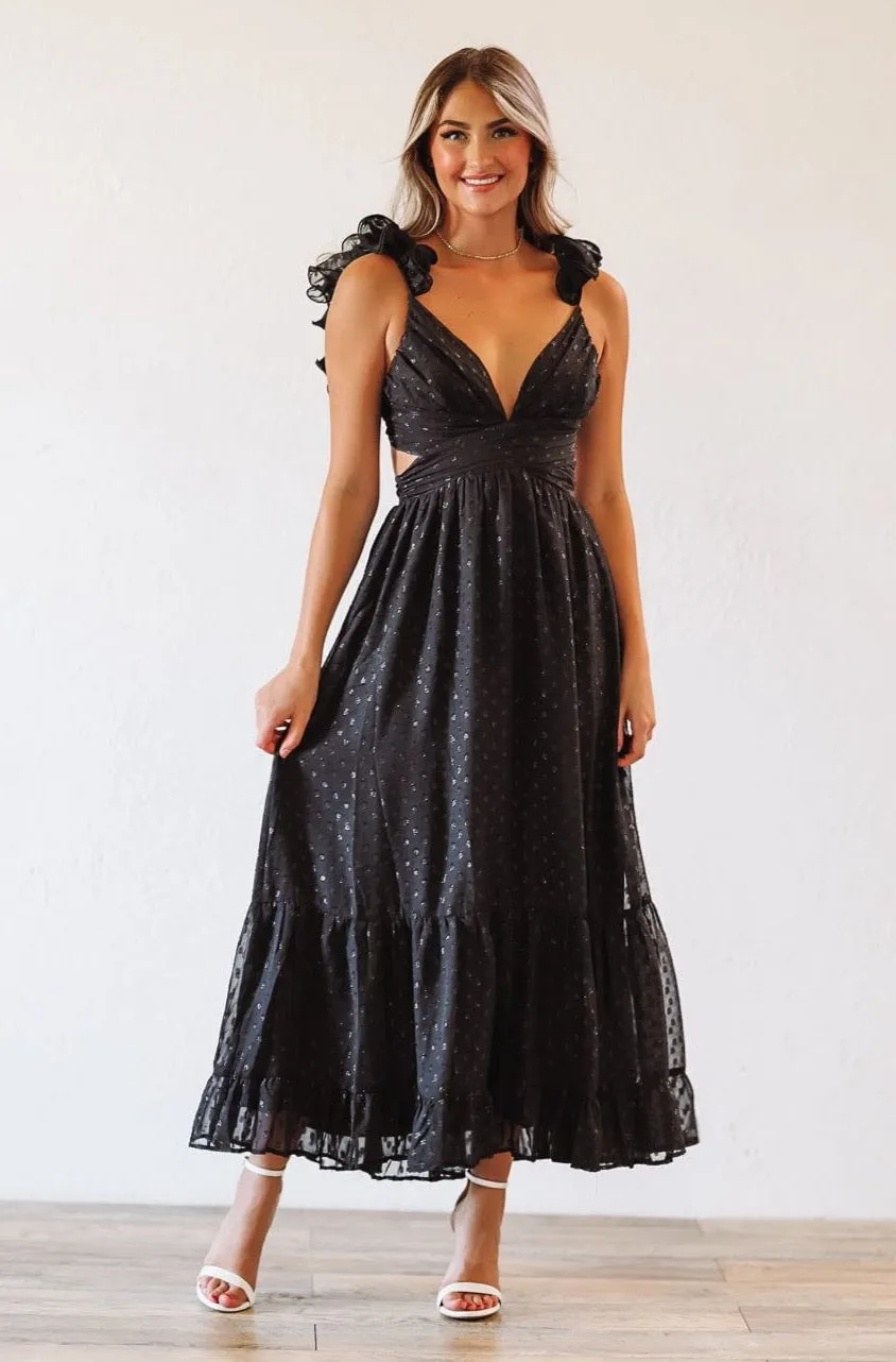Play For Keeps Maxi Gown - Black sold by Hazel & Olive
