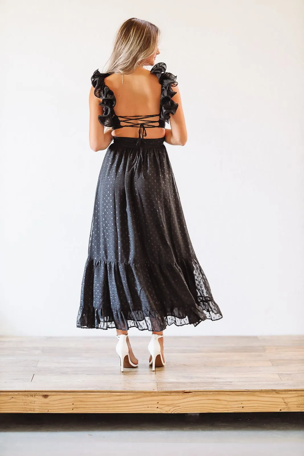Play For Keeps Maxi Gown - Black sold by Hazel & Olive product image thumbnail 2