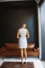 Taking the High Road Mini Dress - Silver sold by Hazel & Olive