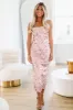 Glamour Queen Sequin Midi Dress - Light Pink sold by Hazel & Olive