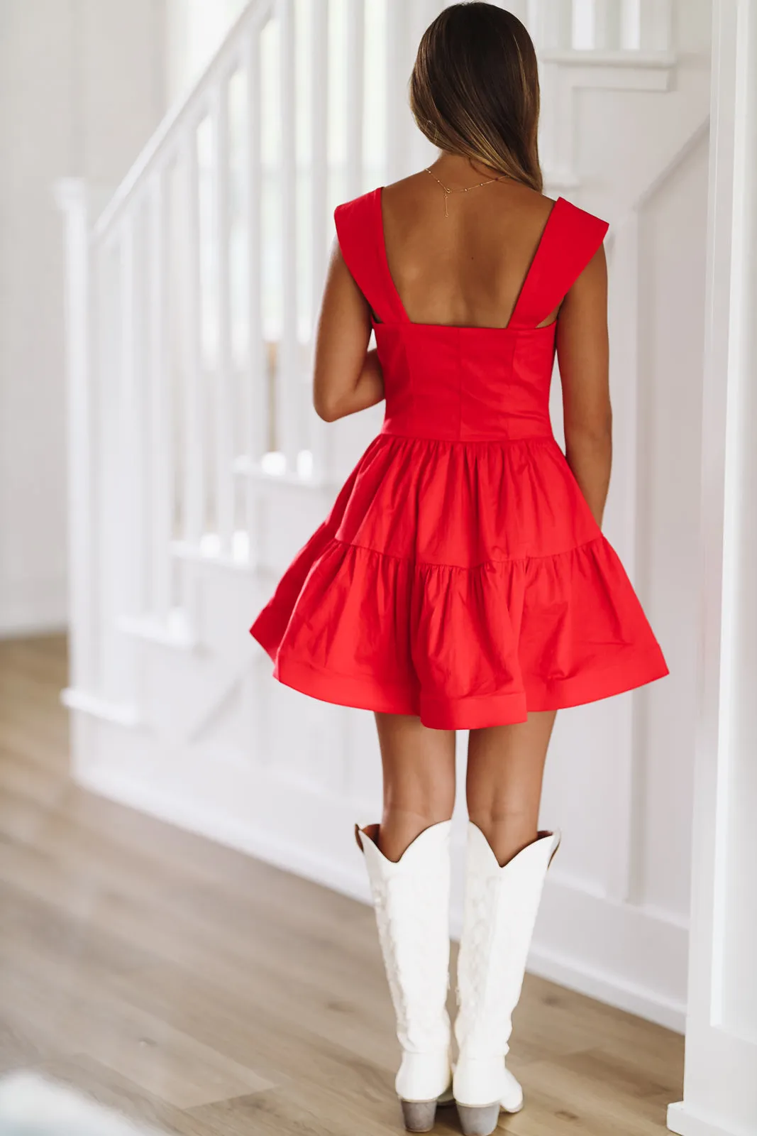 Take My Hand Mini Dress - Red sold by Hazel & Olive product image thumbnail 3