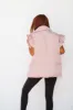 Ruffle Puffer Vest - Light Pink sold by Hazel & Olive