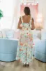 Garden Dream Maxi Dress - Green, Purple and Pink sold by Hazel & Olive