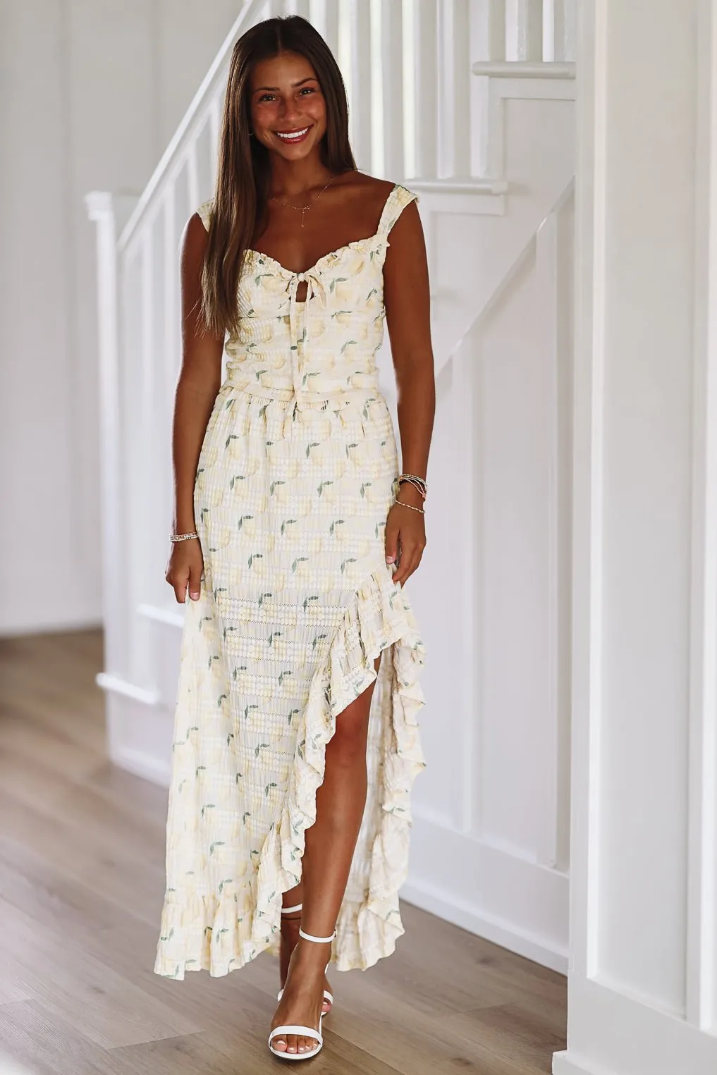 Lemon Squeeze Midi Skirt - Yellow (FINAL SALE) sold by Hazel & Olive product image thumbnail 2