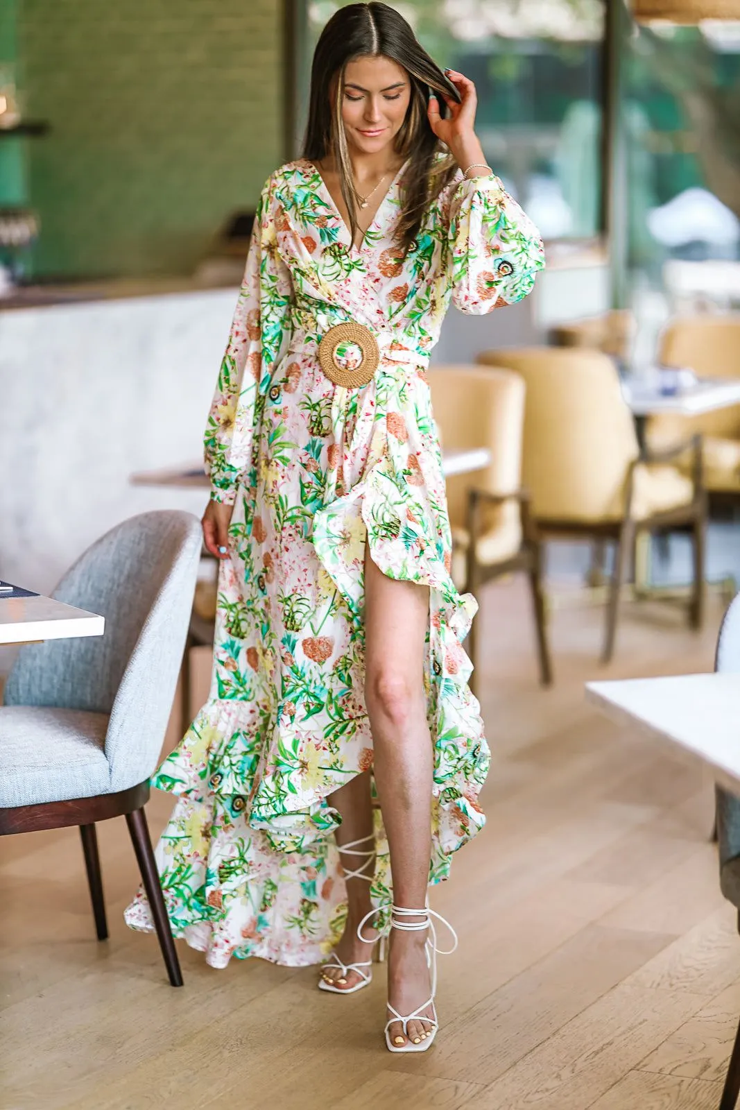 Falling for Floral Maxi Dress - Multi sold by Hazel & Olive product image thumbnail 4
