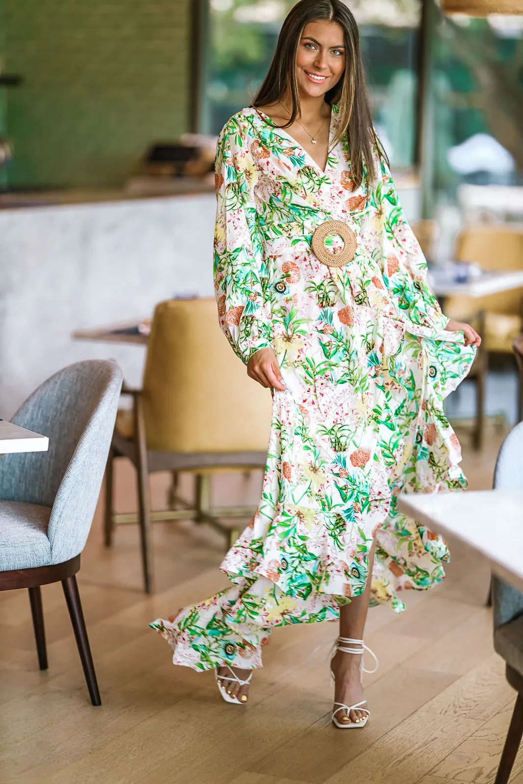 Falling for Floral Maxi Dress - Multi sold by Hazel & Olive product image thumbnail 2