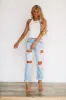 High Rise Boyfriend Jeans - Light Wash sold by Hazel & Olive