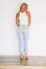 High Rise Boyfriend Jeans - Light Wash sold by Hazel & Olive