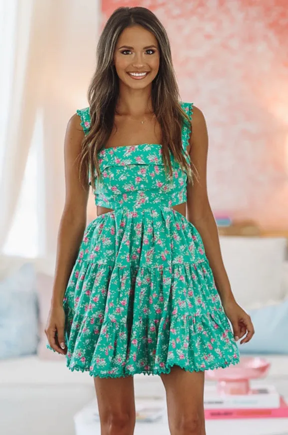 DeLuxe It Up Sundress - Green sold by Hazel & Olive