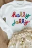Have a Holly Jolly Christmas Tinsel Sweater - Ivory sold by Hazel & Olive