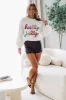 Have a Holly Jolly Christmas Tinsel Sweater - Ivory sold by Hazel & Olive