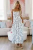 Summer Classic Midi Dress - Blue and White sold by Hazel & Olive