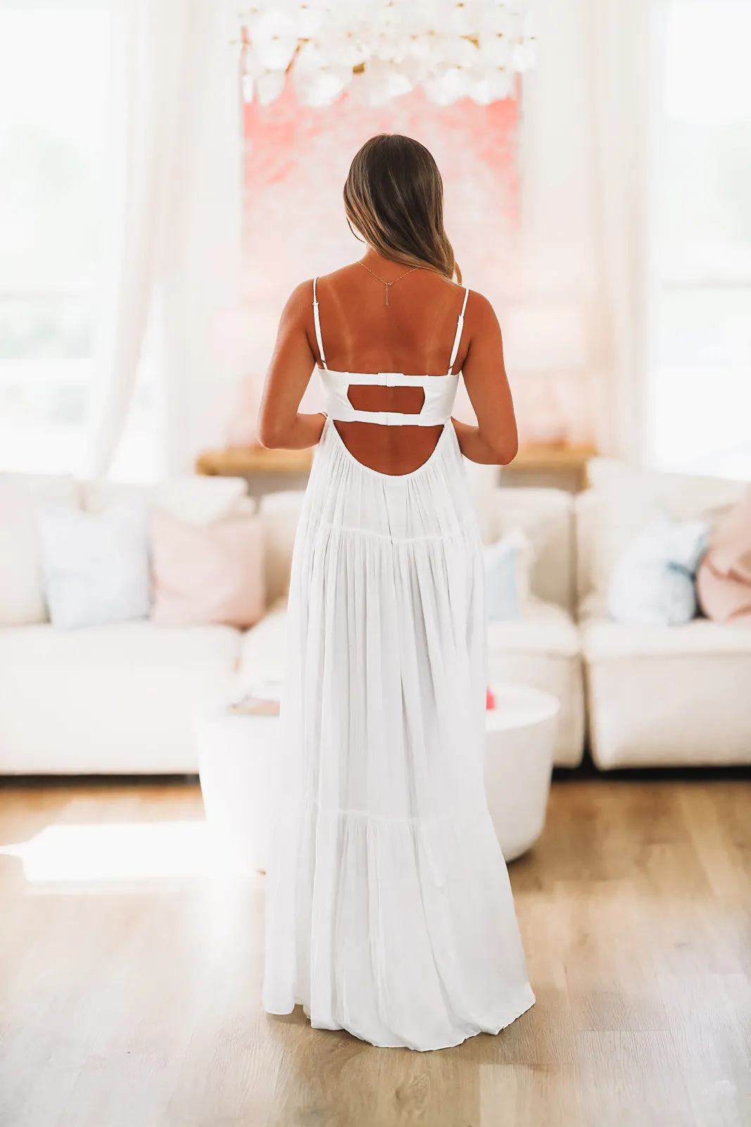 Caviar Dreams Maxi Dress - White sold by Hazel & Olive product image thumbnail 4