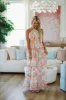 Stay True to You Maxi Dress - Peach and Light Blue sold by Hazel & Olive
