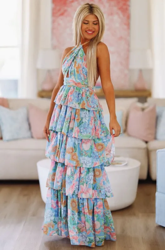 Stay True to You Maxi Dress - Blue sold by Hazel & Olive