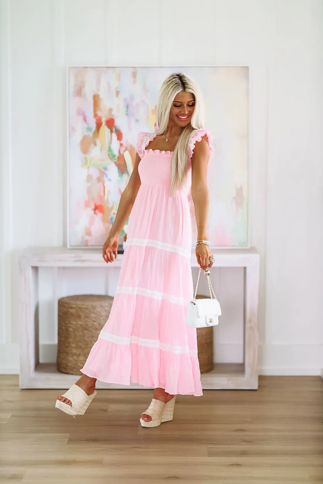 Total Cutie Maxi Dress - Pink sold by Hazel & Olive product image thumbnail 5