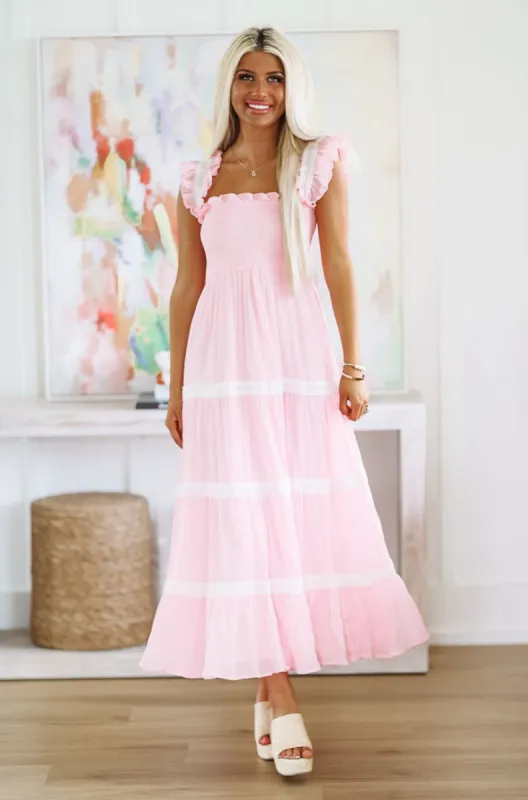 Total Cutie Maxi Dress - Pink sold by Hazel & Olive