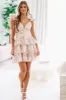 Sweet Surprise Dress - Cream and Pink sold by Hazel & Olive