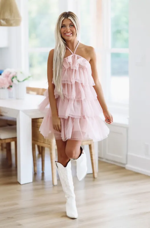 スカート NOTREemor tulle mini dress Pretty Elegance Tulle Lace-Up Floral Sequin Mini Dress | Windsor