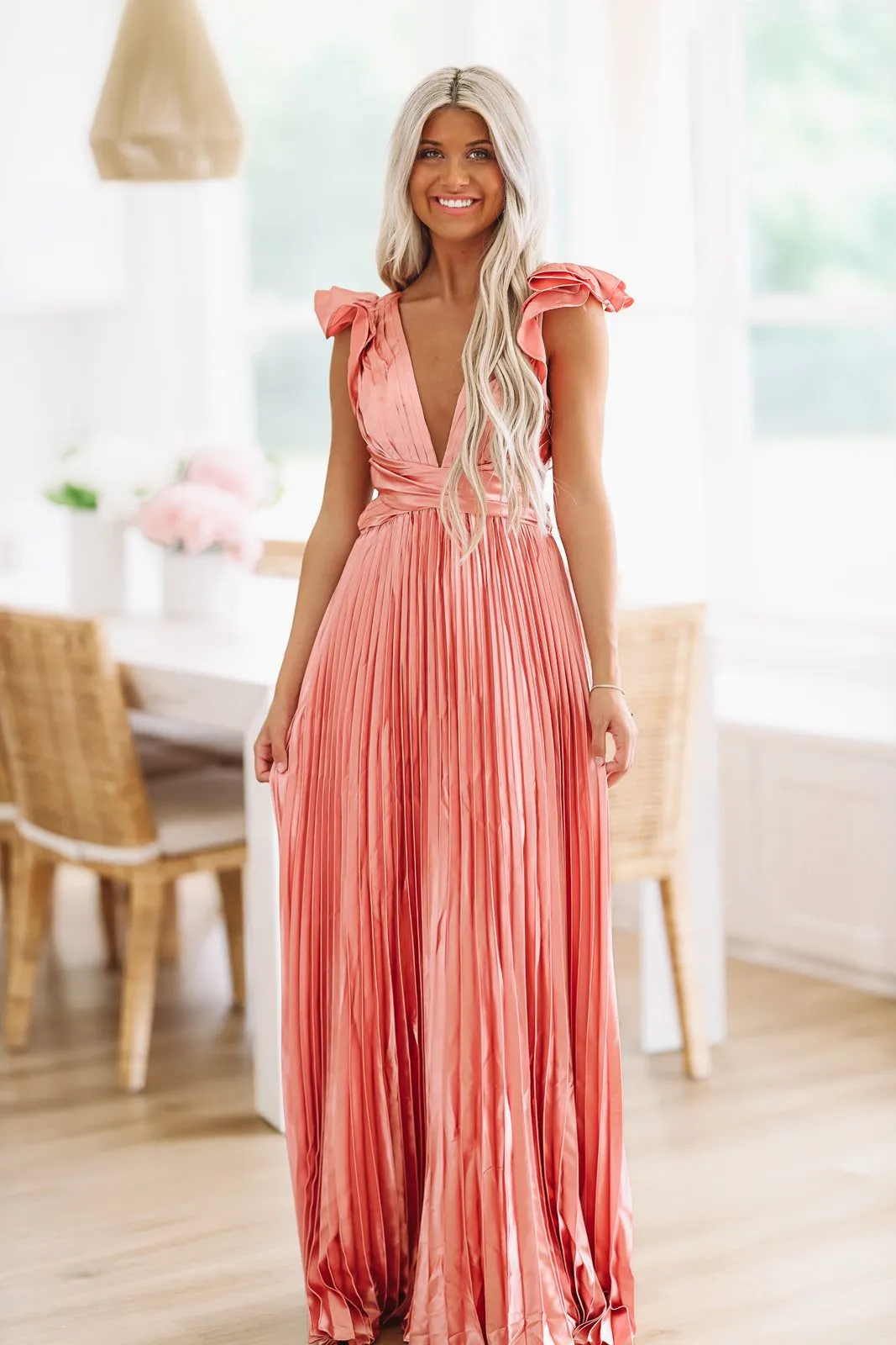 For Keeps Maxi Gown - Blush Pink (FINAL SALE) sold by Hazel & Olive product image thumbnail 3