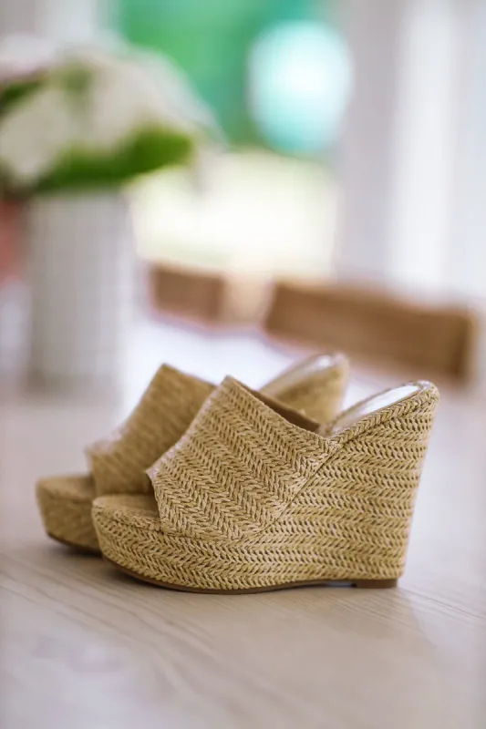 Picture Perfect Wedges - Natural sold by Hazel & Olive