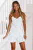 Be The One Floral Mini Dress - Blue and White sold by Hazel & Olive
