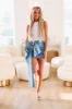 Portofino Denim Jean Skirt - Medium Wash sold by Hazel & Olive