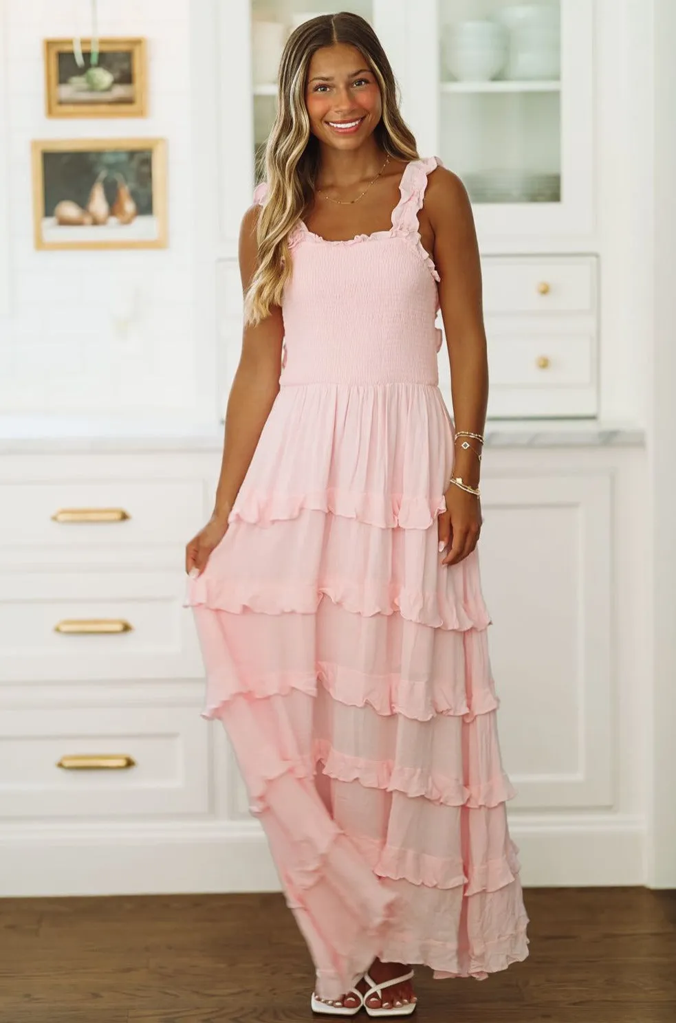 Slice of Heaven Maxi Dress - Pink sold by Hazel & Olive