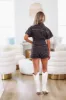 Roll On By Denim Romper - Black sold by Hazel & Olive