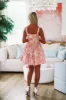 Not Your Girl Floral Mini Dress - Pink and Cream sold by Hazel & Olive