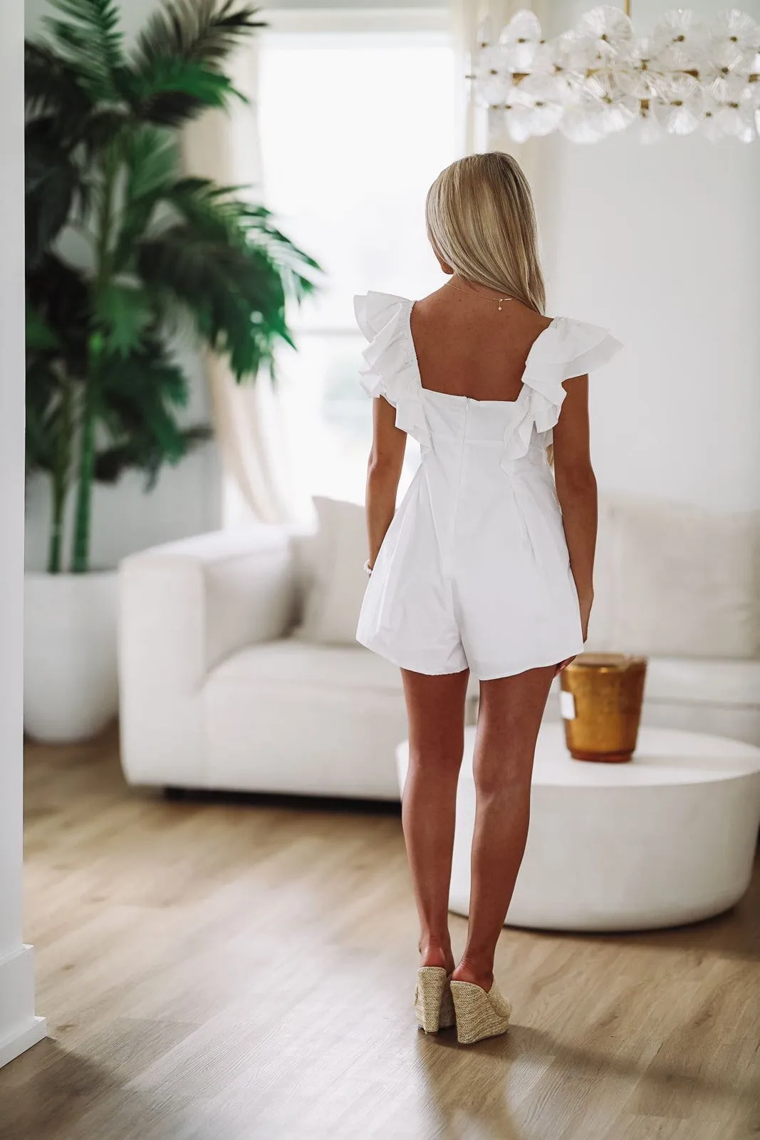 Sunday Funday Romper - White sold by Hazel & Olive product image thumbnail 3