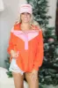 Mountain Vacation Half Zip Pullover - Pink and Orange sold by Hazel & Olive