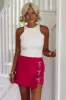 Rhinestone Bow Mini Skort - Pink sold by Hazel & Olive