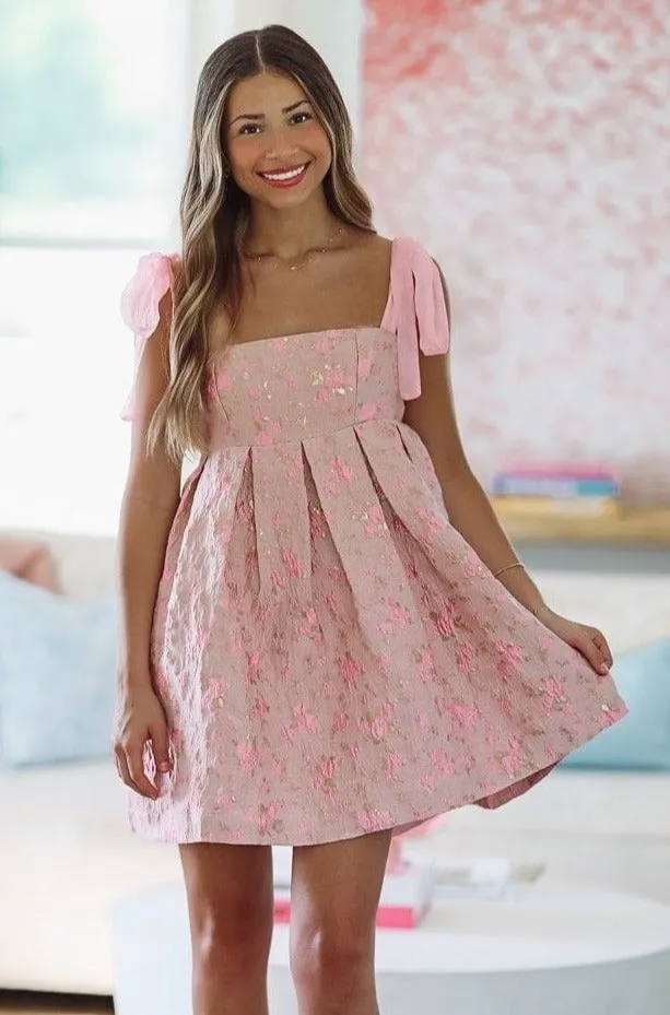One Step Ahead Floral Mini Dress - Pink sold by Hazel & Olive