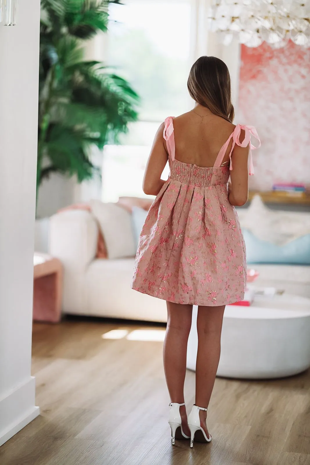 One Step Ahead Floral Mini Dress - Pink sold by Hazel & Olive product image thumbnail 2