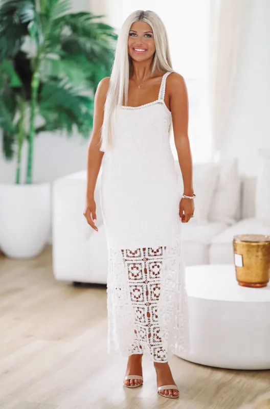 Caribbean Twist Maxi Dress - Cream sold by Hazel & Olive