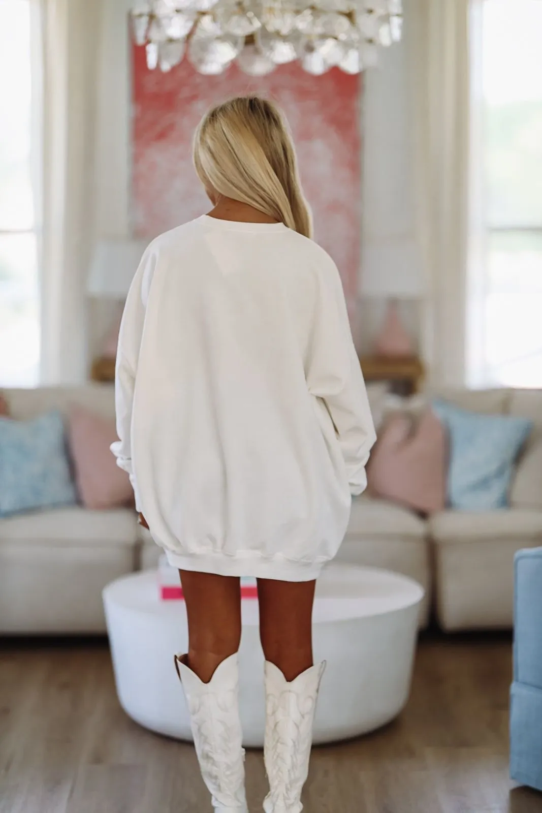 The Laundry Room Spicy Margs Jumper Pullover - White sold by Hazel & Olive product image thumbnail 4