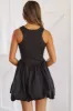 Just Stopping By Mini Dress - Black sold by Hazel & Olive