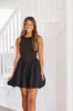 Just Stopping By Mini Dress - Black sold by Hazel & Olive