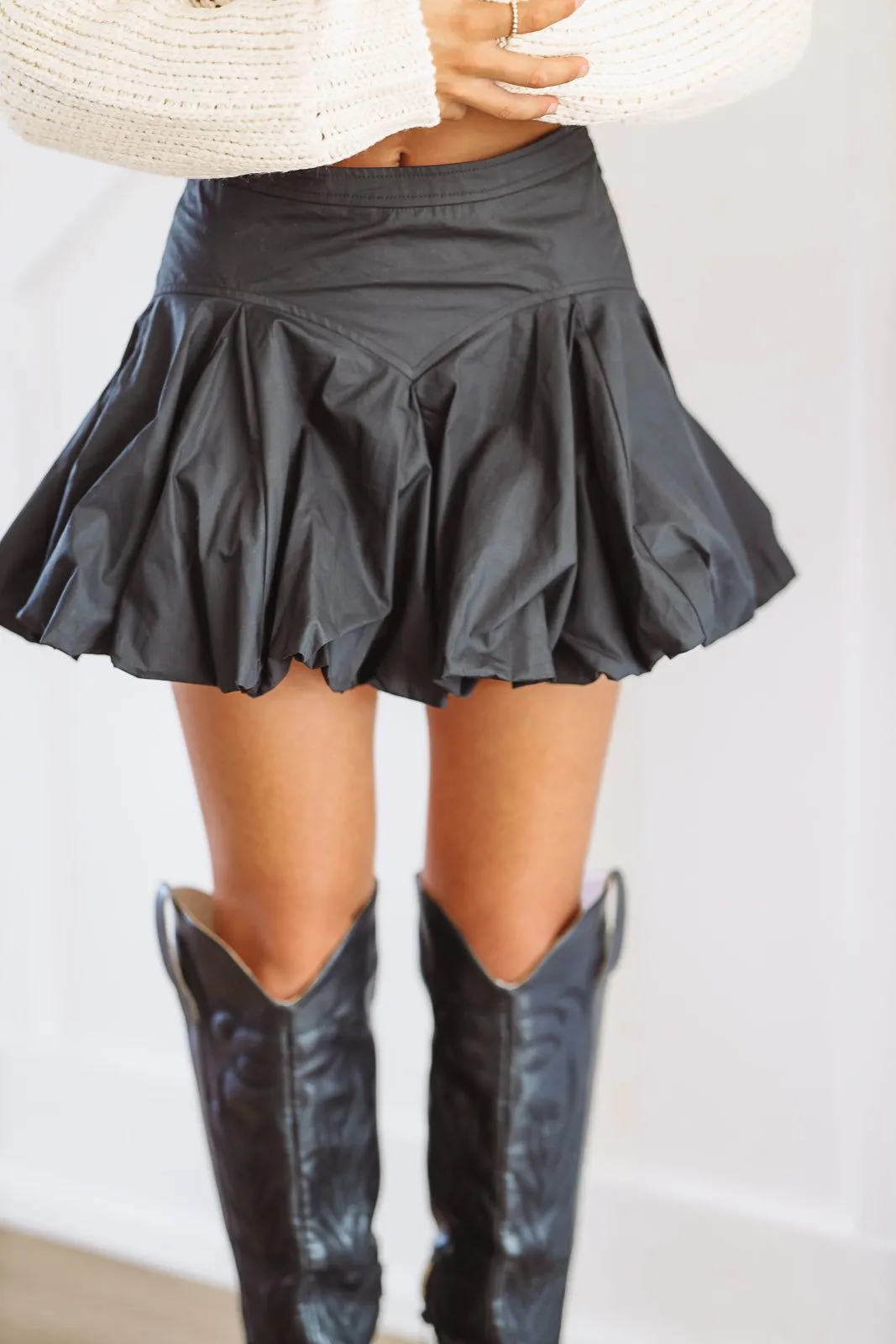Force of Nature Mini Skirt - Black sold by Hazel & Olive product image thumbnail 2