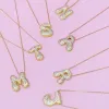 Let Me Sparkle Bubble Letter Necklace - Gold sold by Hazel & Olive