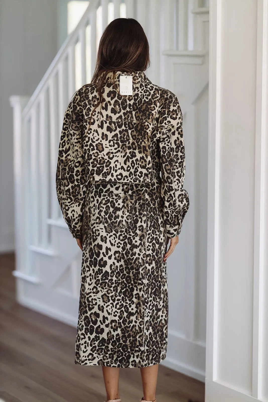 Pack Your Bags Leopard Shirt and Skirt Set - Brown and Black (FINAL SALE) sold by Hazel & Olive product image thumbnail 3