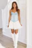 Crowley Corner Mini Dress - Denim and Ivory sold by Hazel & Olive