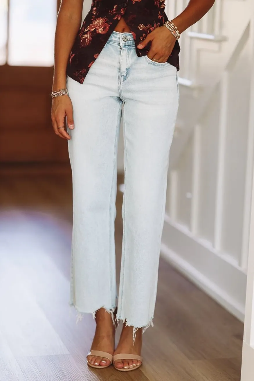 Aileeah High Rise Jeans - Light Wash sold by Hazel & Olive