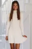 Cozy In Knit Sweater Mini Dress - Cream sold by Hazel & Olive