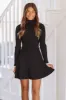 Cozy In Knit Sweater Mini Dress - Black sold by Hazel & Olive